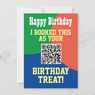 Código QR en una tarjeta