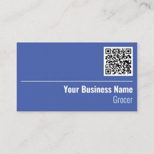 Código QR en una tarjeta de visita para el usuario