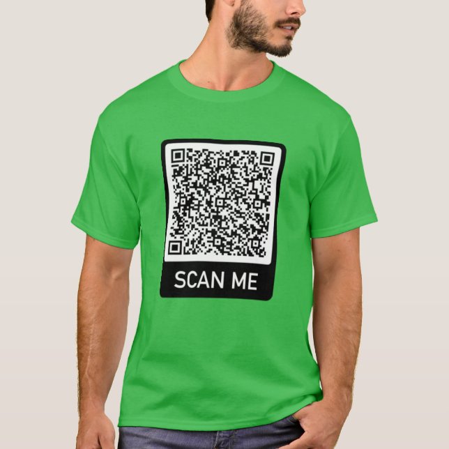 Código QR - Escándame camiseta moderna personaliza (Anverso)