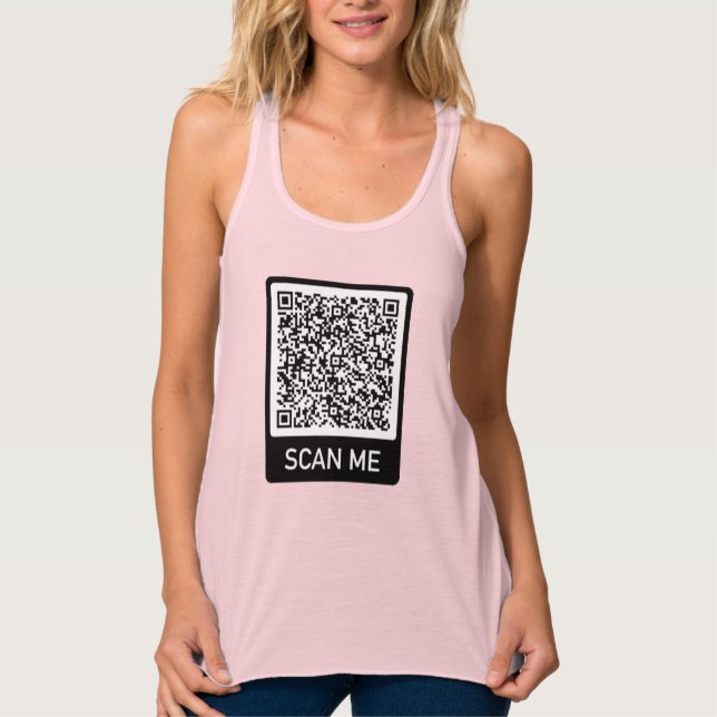 Código QR - Escanéame Personalizado Tu Tank Top (Anverso)