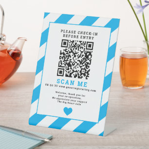 Código QR Escaneame Señal de check-in de negocio c