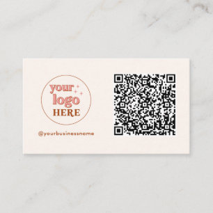 Código QR estético Tarjetas para pequeñas empresas