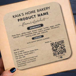 Código QR Etiqueta de ley de cabaña rústica