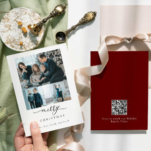 Código QR Familia Video Script Foto Feliz Navidad