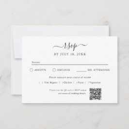 Código QR Foto Blanco RSVP