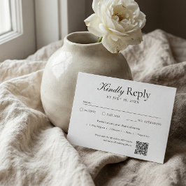 Código QR Foto Blanco RSVP