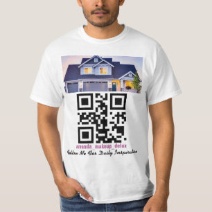 Código QR, foto de texto o logotipo camiseta
