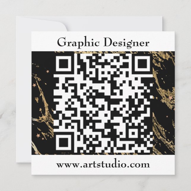 Código QR Invitación a evento de negocios (Anverso)