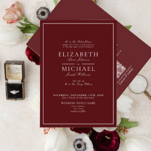 Código QR Invitación a la boda del guión clásico d