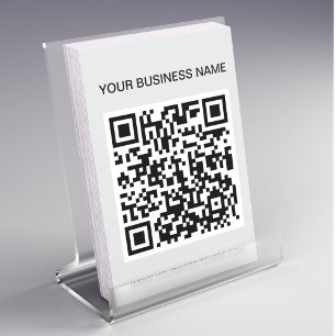 Código QR l Publicidad promocional gris moderna
