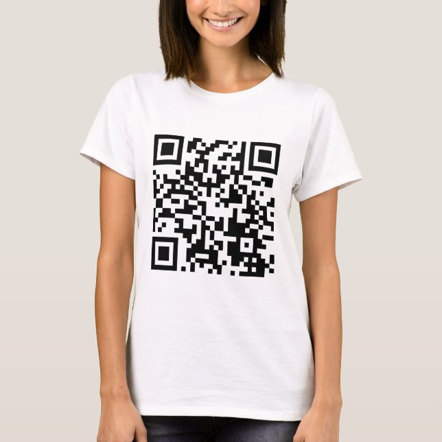 código qr lindo divertido lindo camiseta lindo con (Anverso)