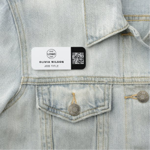 Código Qr Logotipo comercial Etiqueta de nombre cl