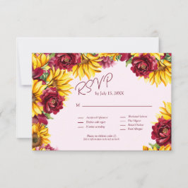 Código QR Magenta y Boda amarillo dorado RSVP