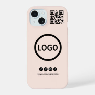 Código QR Negocios Redes Sociales Rubor iPhone 15