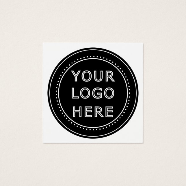 Código QR negro elegante y elegante (Anverso)
