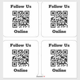 Código QR para 4 Pegatinas