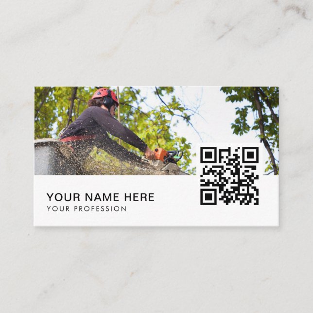 código QR para tarjetas de visita de servicio de á (Anverso)