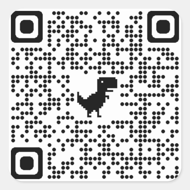 CÓDIGO QR pegatina a rickroll (Anverso)