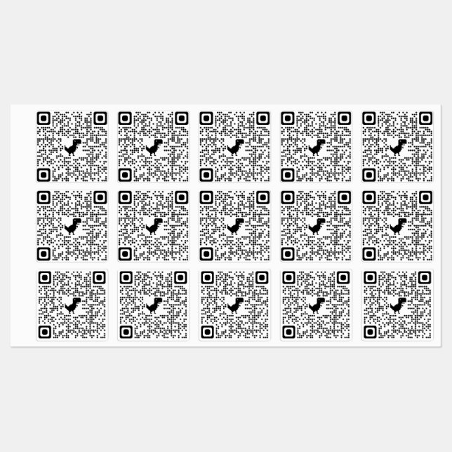CÓDIGO QR pegatina a rickroll (Hoja)
