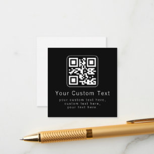 Código QR personalizable y plantilla de texto edit