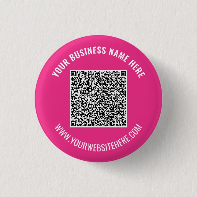 Código QR Personalizado de botón personalizado tex (Anverso)