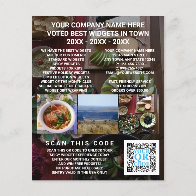 Código QR personalizado de publicidad con foto osc (Frente)