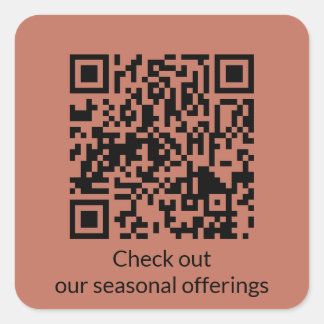 Código QR personalizado Generar Pegatina cuadrado