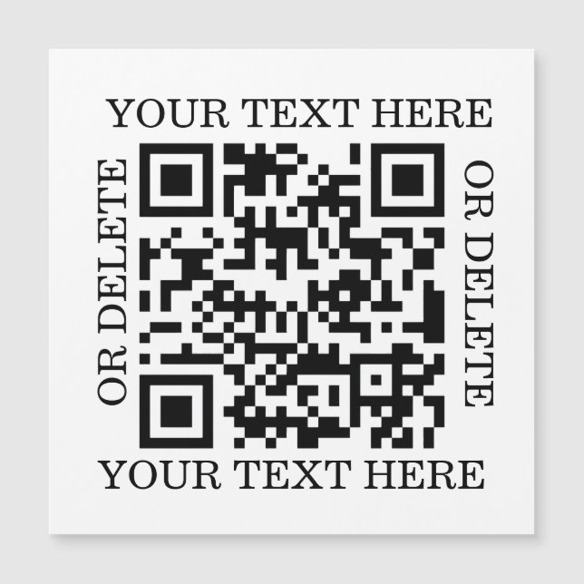 Código QR Personalizado Para Escanear (Anverso)