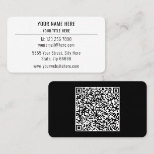 Código QR personalizado Tarjeta de presentación Di