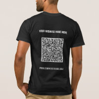 Código QR personalizado y plantilla de camiseta co