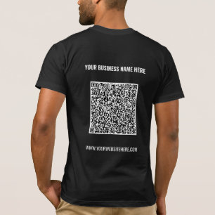 Código QR personalizado y plantilla de camiseta co