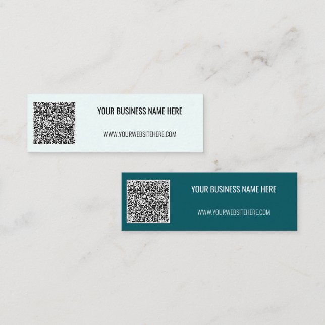 Código QR personalizado y tarjeta de presentación  (Anverso / Reverso)