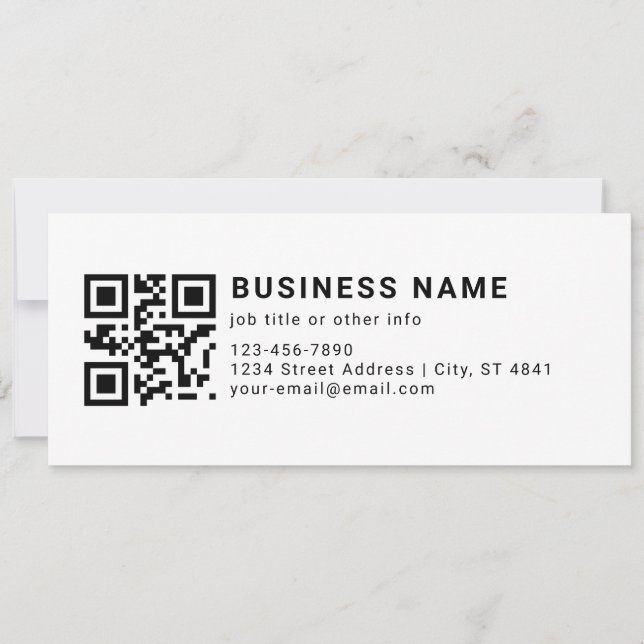 Código QR promocional de empresa (Anverso)