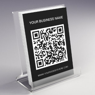 Código QR Publicidad en negro promocional