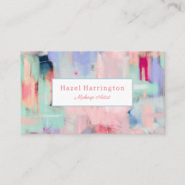 Código QR Resumen Bonito de tarjeta de visita rosa