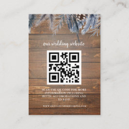 Código QR RSVP Boda Tarjeta de cierre de sitio web