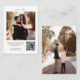 Código QR RSVP Boda Tarjeta de cierre de sitio web