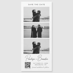 Código QR Script Fotos Tira magnética Boda