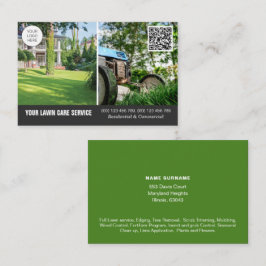Código QR Tarjeta de negocios Lawn Care con fotos