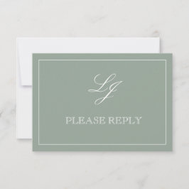 Código QR Tarjeta de Respuesta Bodas Monograma Scr