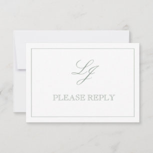 Código QR Tarjeta de Respuesta Bodas Monograma Scr