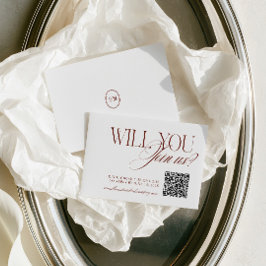 Código QR Tarjeta de Respuesta de Boda Terracota P
