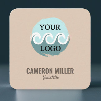 Código QR tarjeta de visita, logotipo de color bei