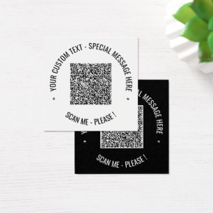 Código QR Tarjetas de información de exploración d