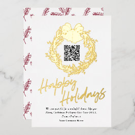 Código QR tarjetas de vacaciones satisfactorias pa