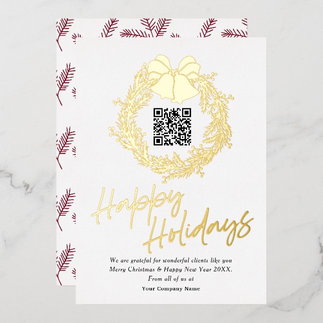 Código QR tarjetas de vacaciones satisfactorias pa (Anverso/Reverso)