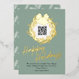 Código QR tarjetas de vacaciones satisfactorias pa