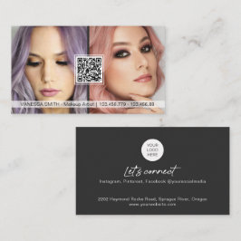 Código QR Tarjetas de visita para maquillador