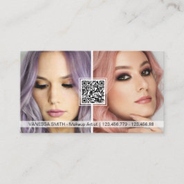 Código QR Tarjetas de visita para maquillador