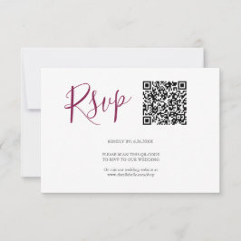Código QR Tarjetas RSVP Borgoña
